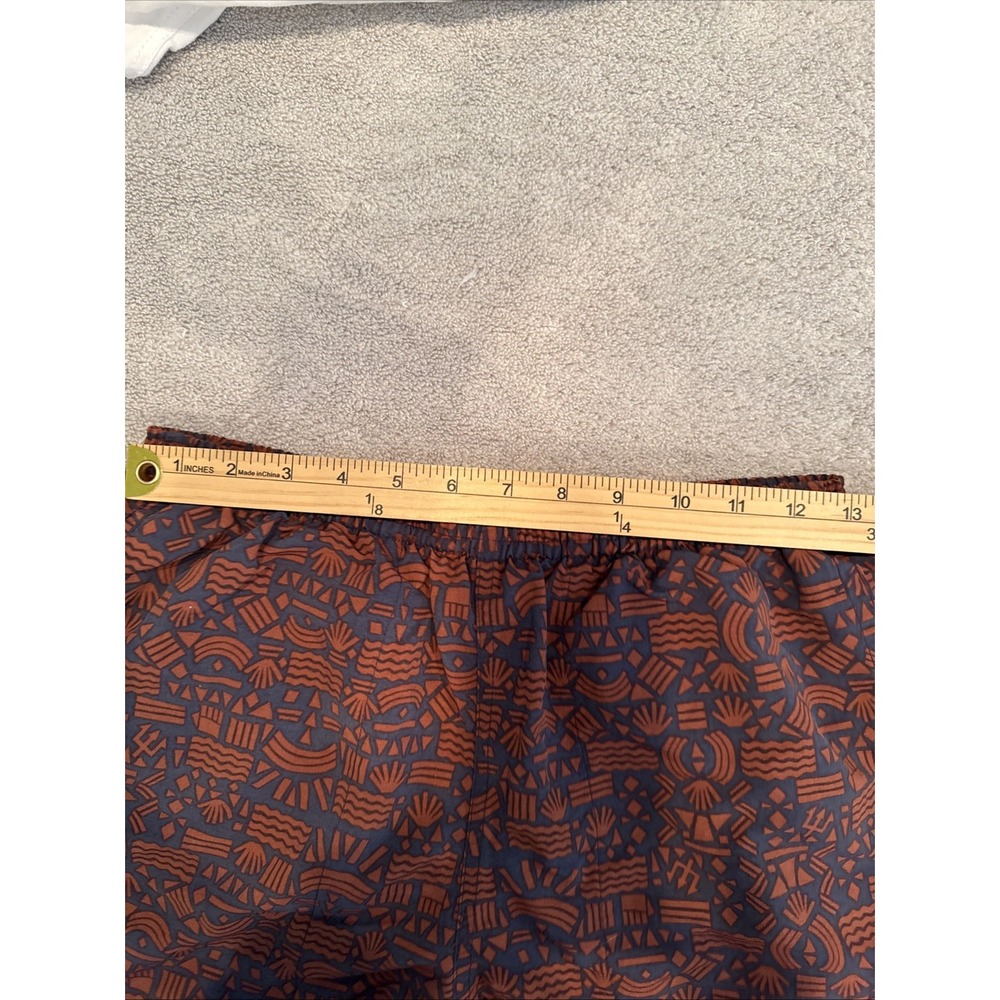Patagonia Shorts Mens Small RUST/BLACK AZTEC Baggies Swim Trunks Lined - Picture 6 of 16